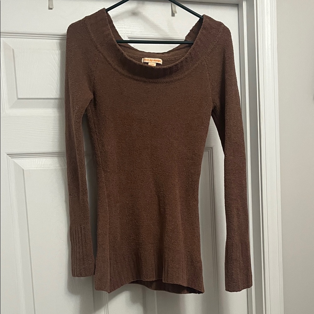 Love By Design Chocolate Knit Top